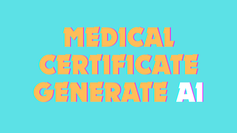 medical certificate generate ai